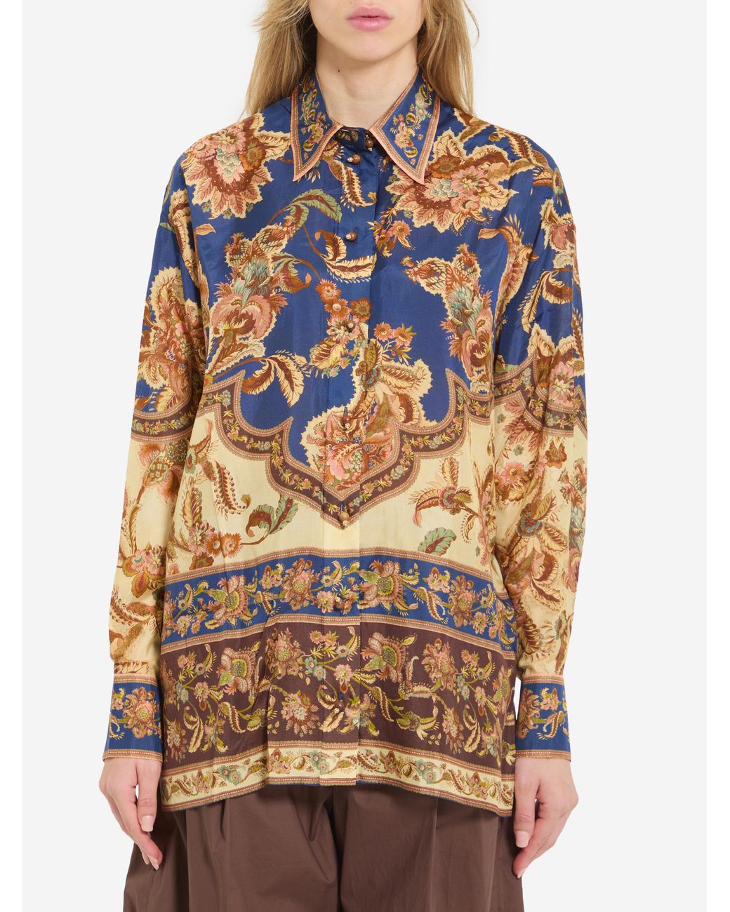 Zimmermann Blue Aster Relaxed Shirt