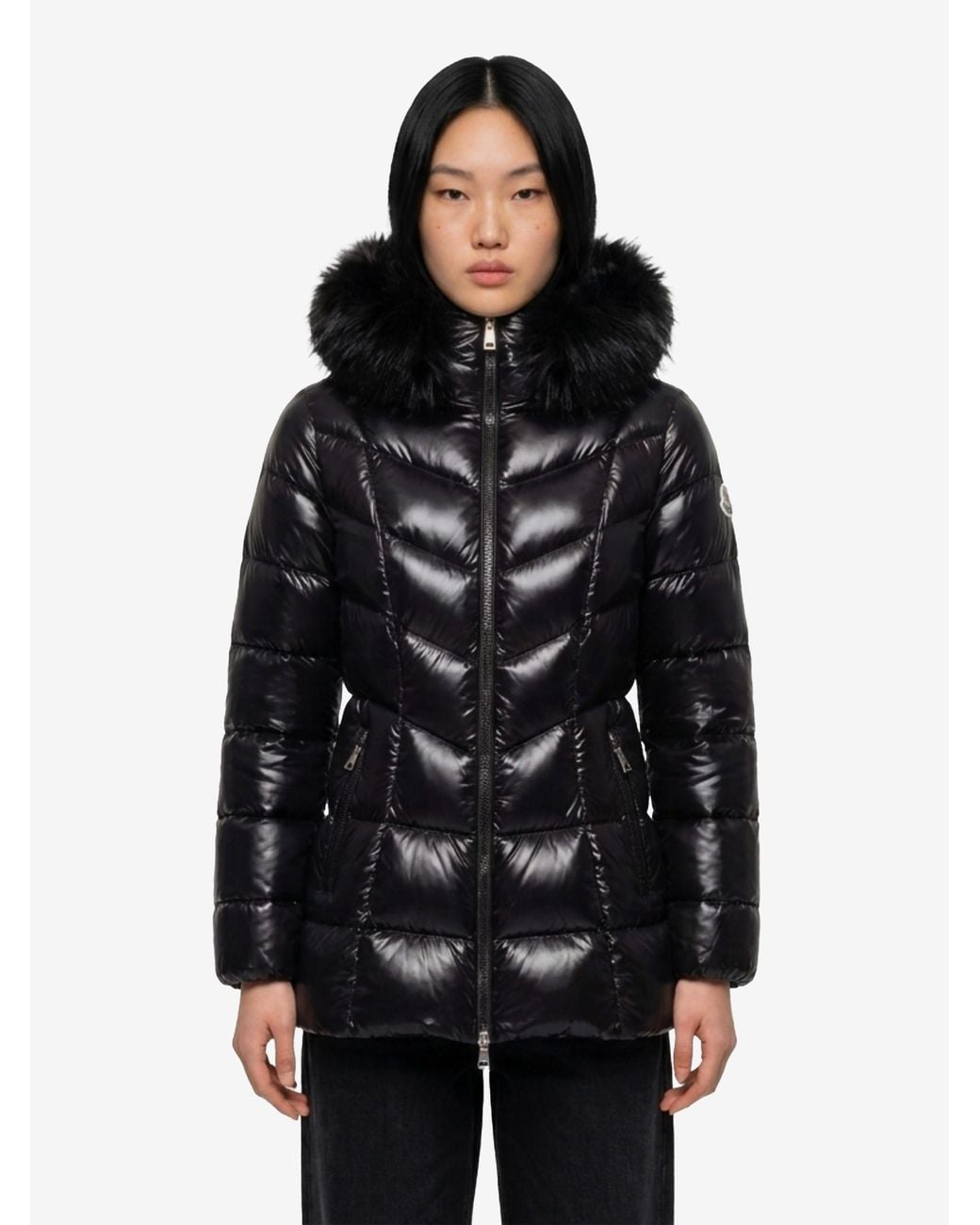 Moncler Black Short Fulmar Down Jacket
