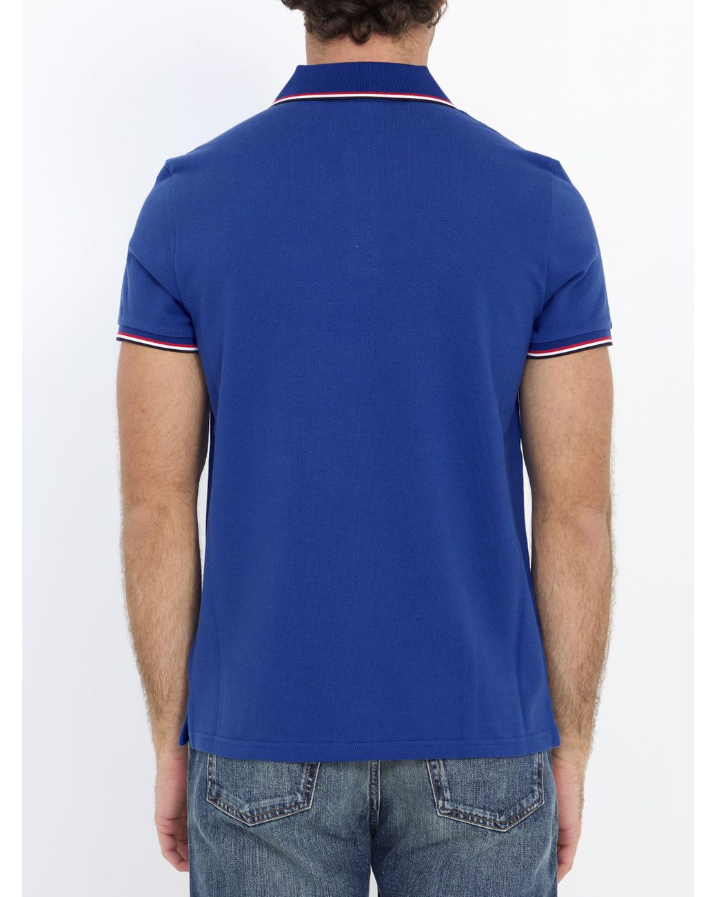 Royal blue moncler on sale polo