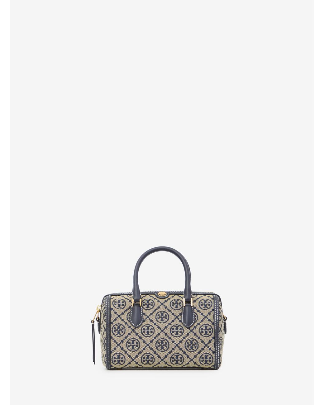 Tory Burch Blue T Monogram Barrel Bag Mini