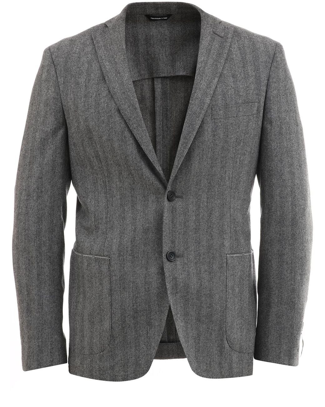 Tonello Gray Wool Jacket for men