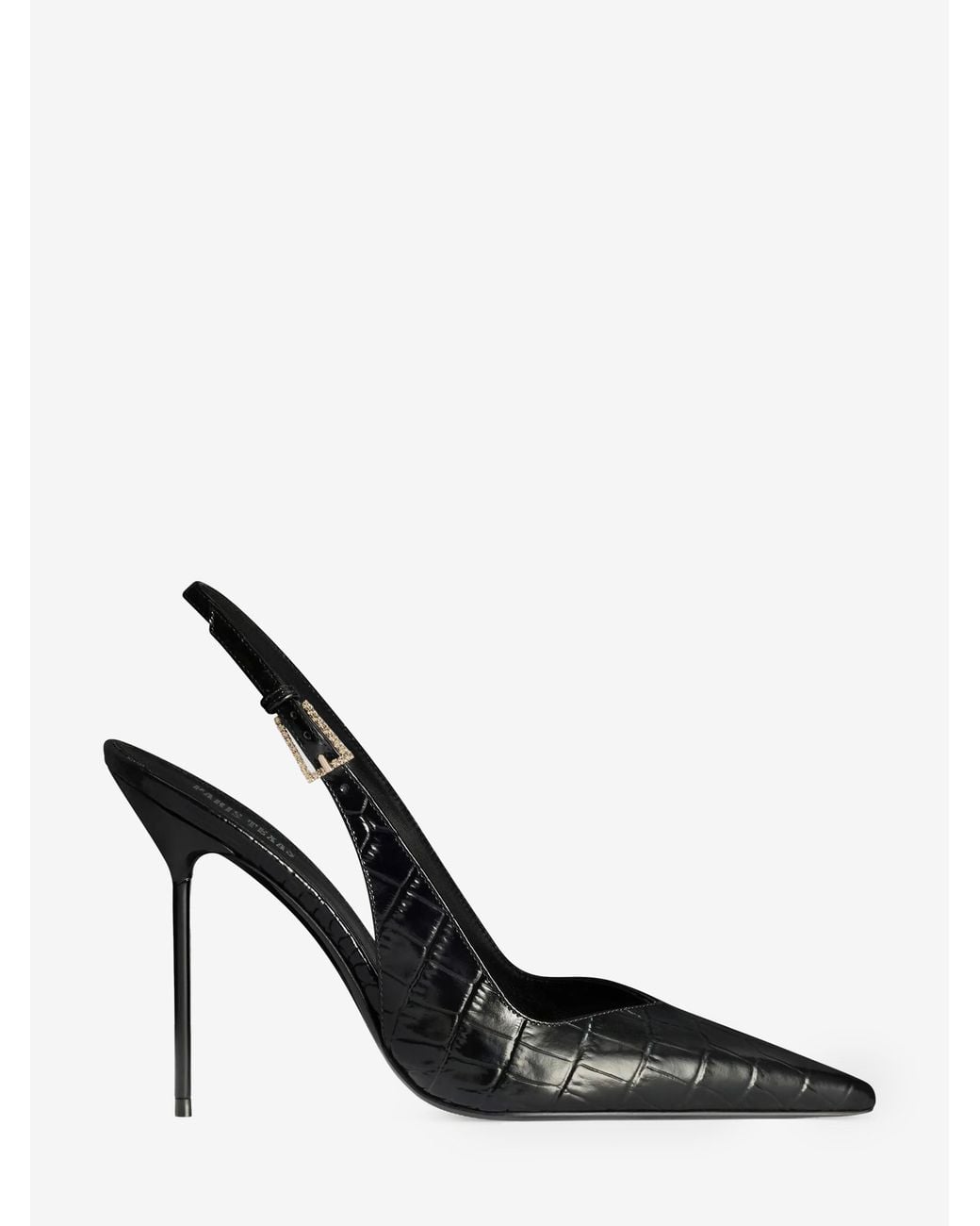 Paris Texas Black Lidia 105 Slingback Pumps