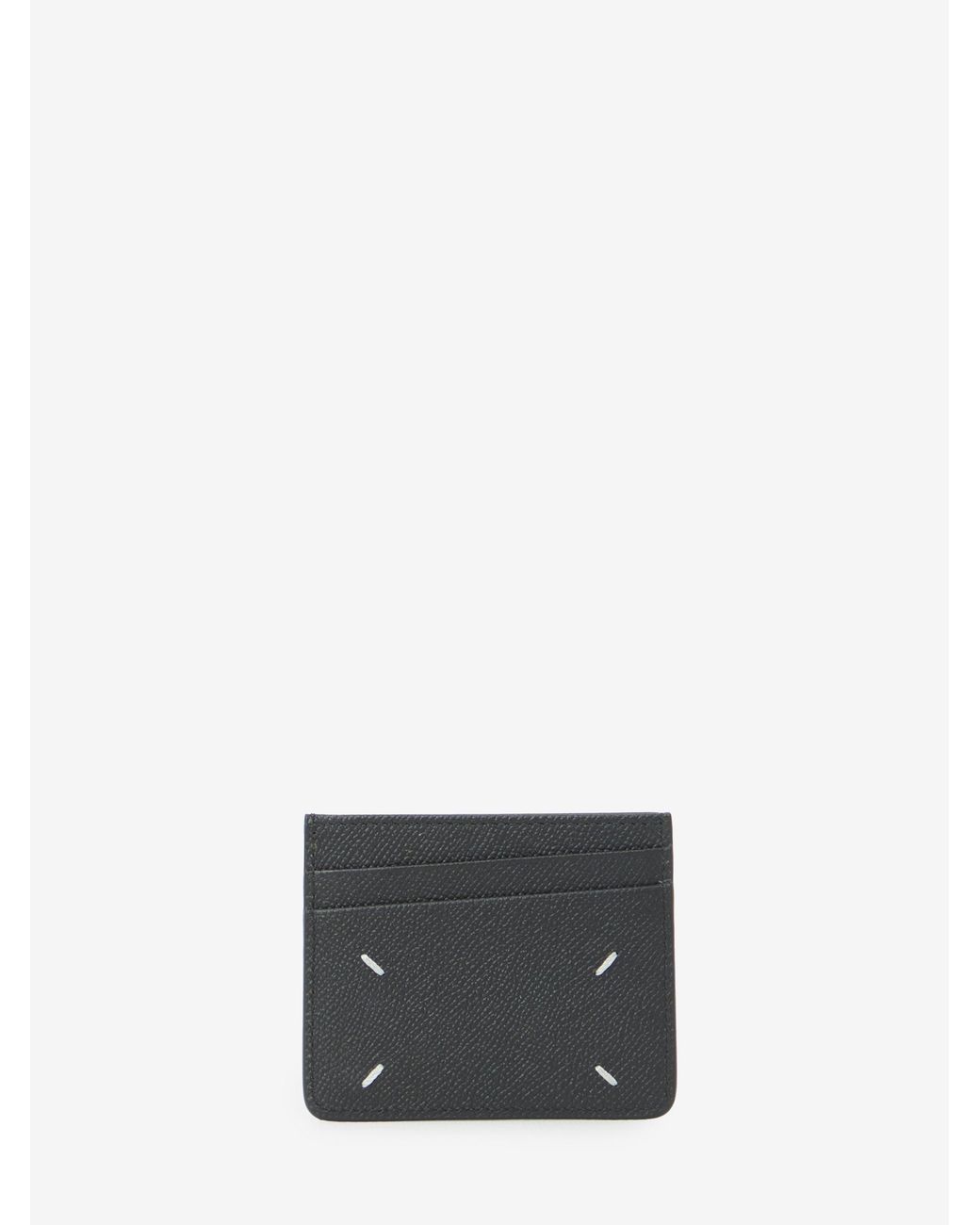 Maison Margiela White Small Leather Cardholder for men