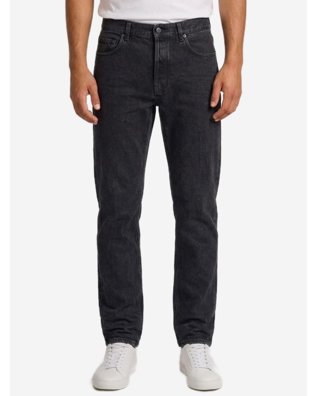 Saint Laurent Black Bristol Relax Tapered Leg Jeans for men