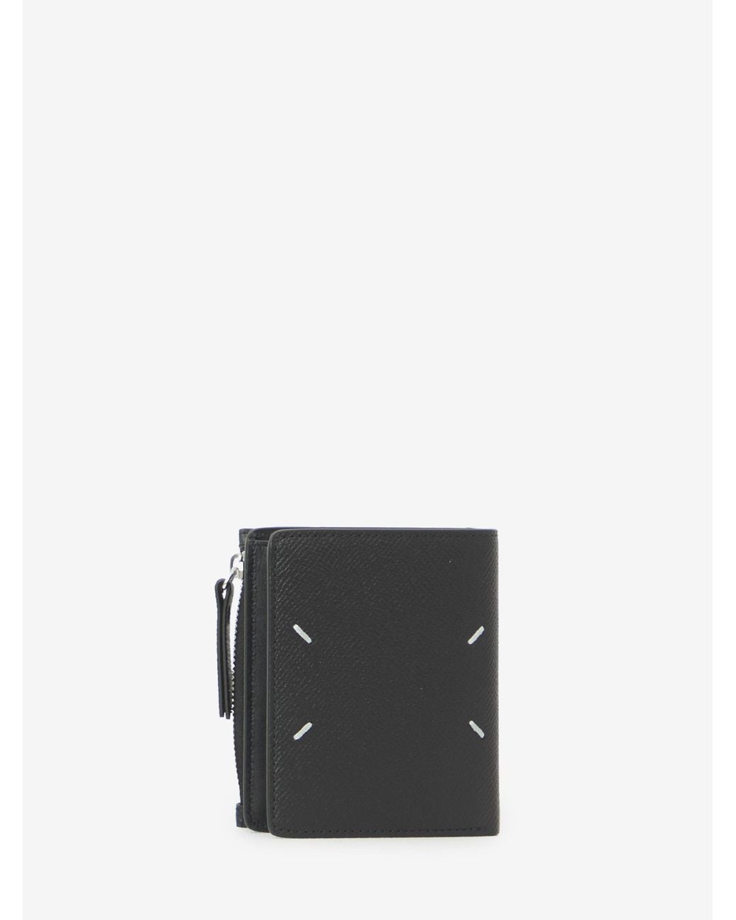 Maison Margiela Black Four Stitches Wallet for men