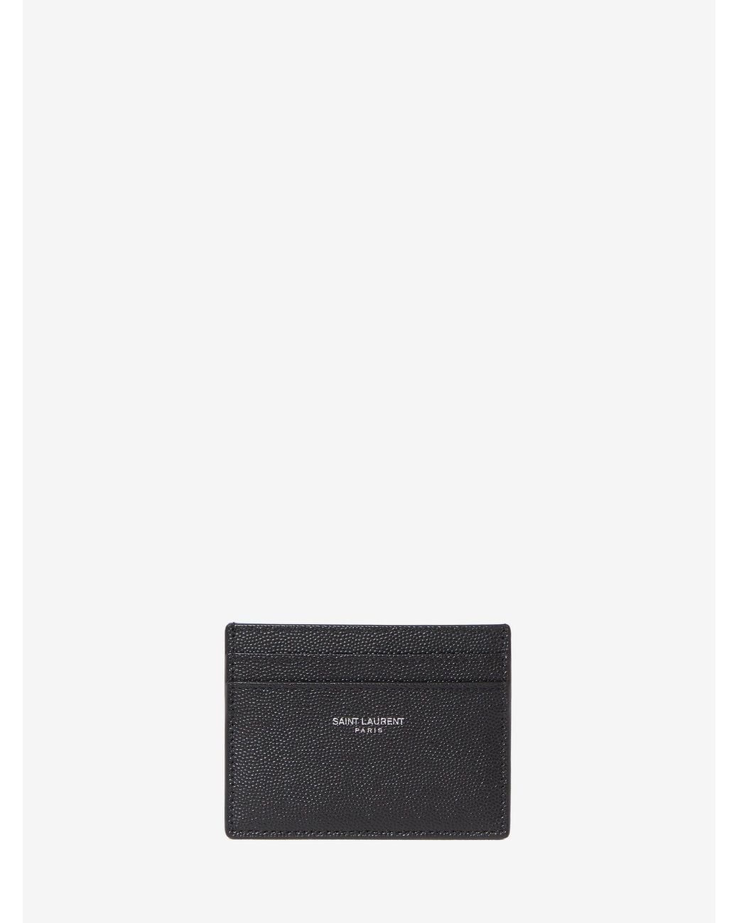 Saint Laurent White Leather Cardholder for men