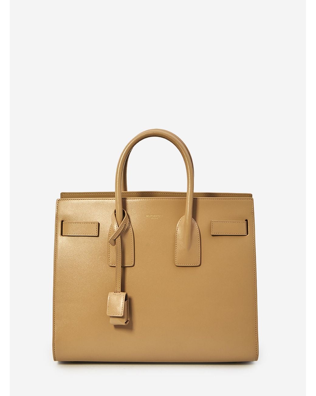 Saint Laurent Natural Small Sac De Jour Bag