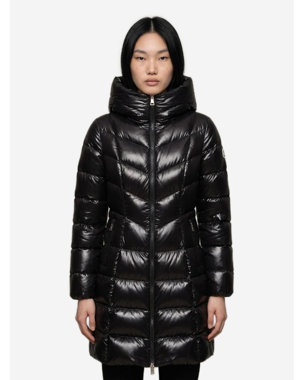 Moncler Black Marusse Midi Puffer Jacket