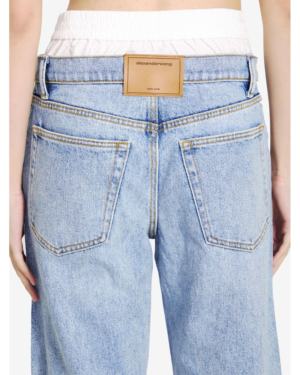 Alexander Wang Jeans With Prestyled Boxer in Blue | Lyst