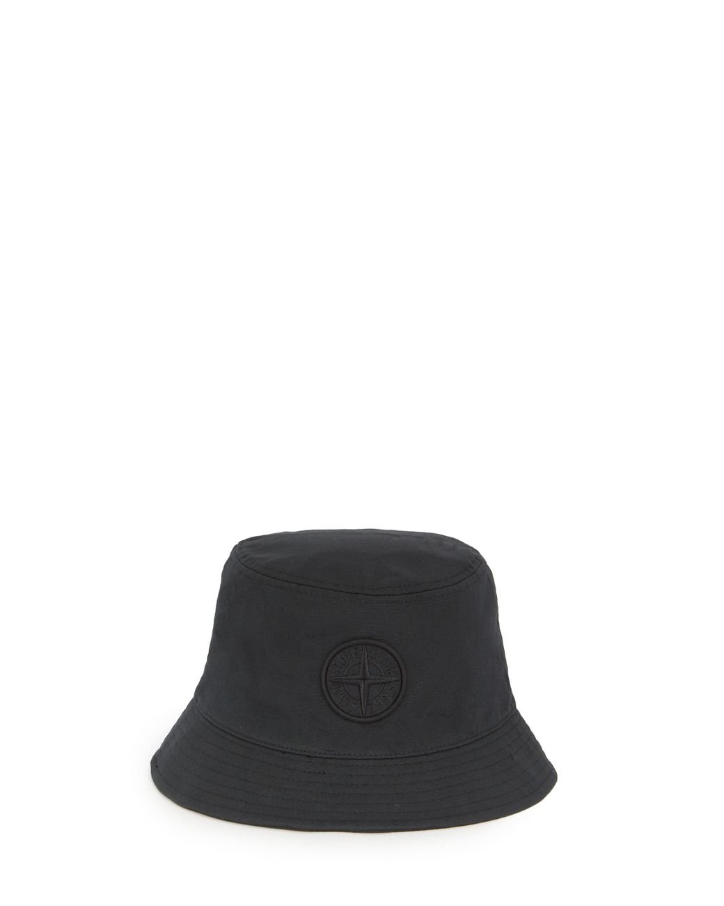Stone Island Bucket Hat With Logo in Black for Men Lyst