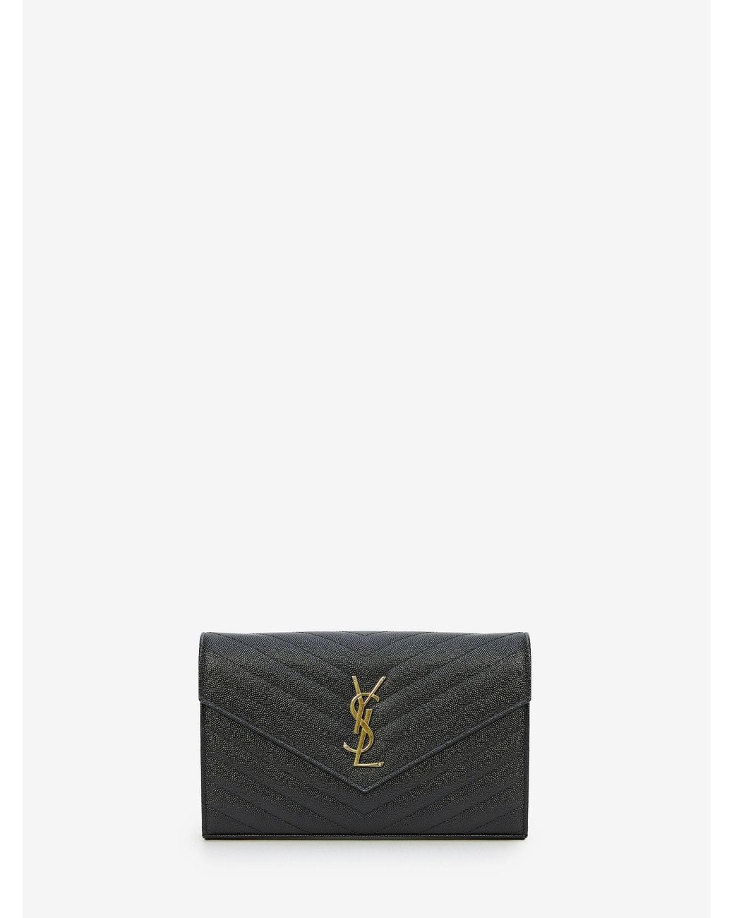 Saint Laurent White Cassandre Pouch