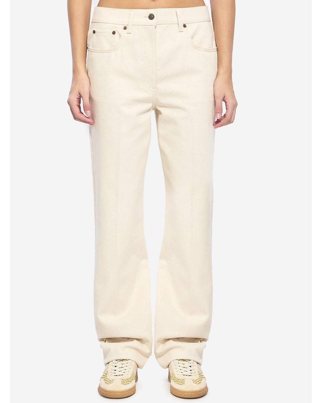 Valentino Garavani Natural Ivory Jeans