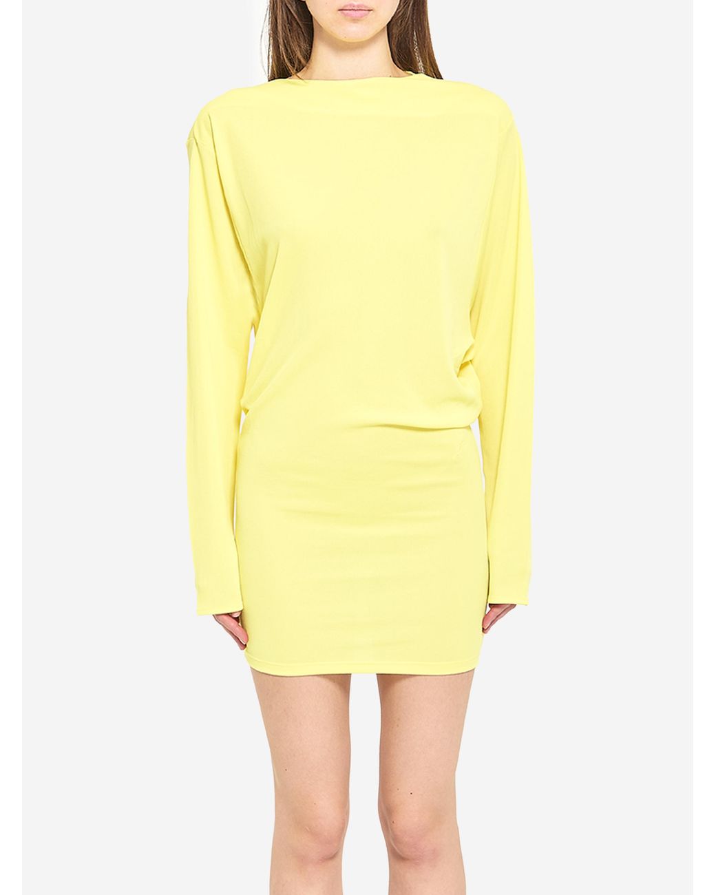 Jacquemus Yellow Mistral Mini Dress