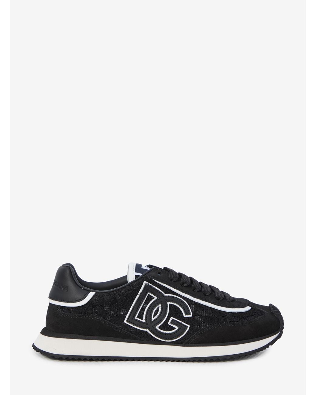 Dolce & Gabbana Black Sports Shoes With Logo