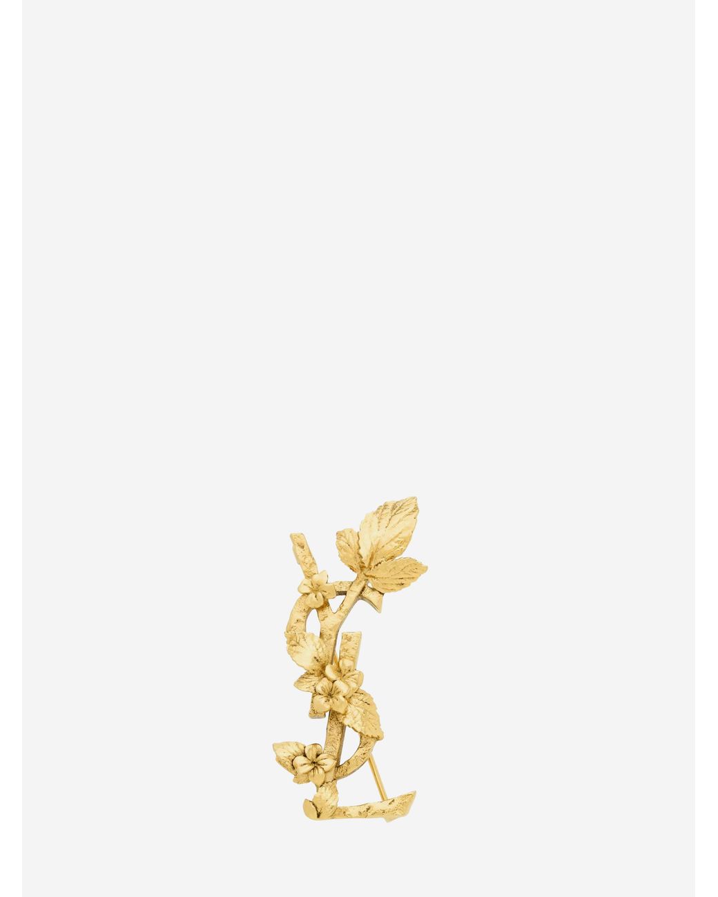 Saint Laurent Metallic Cassandre Brooch