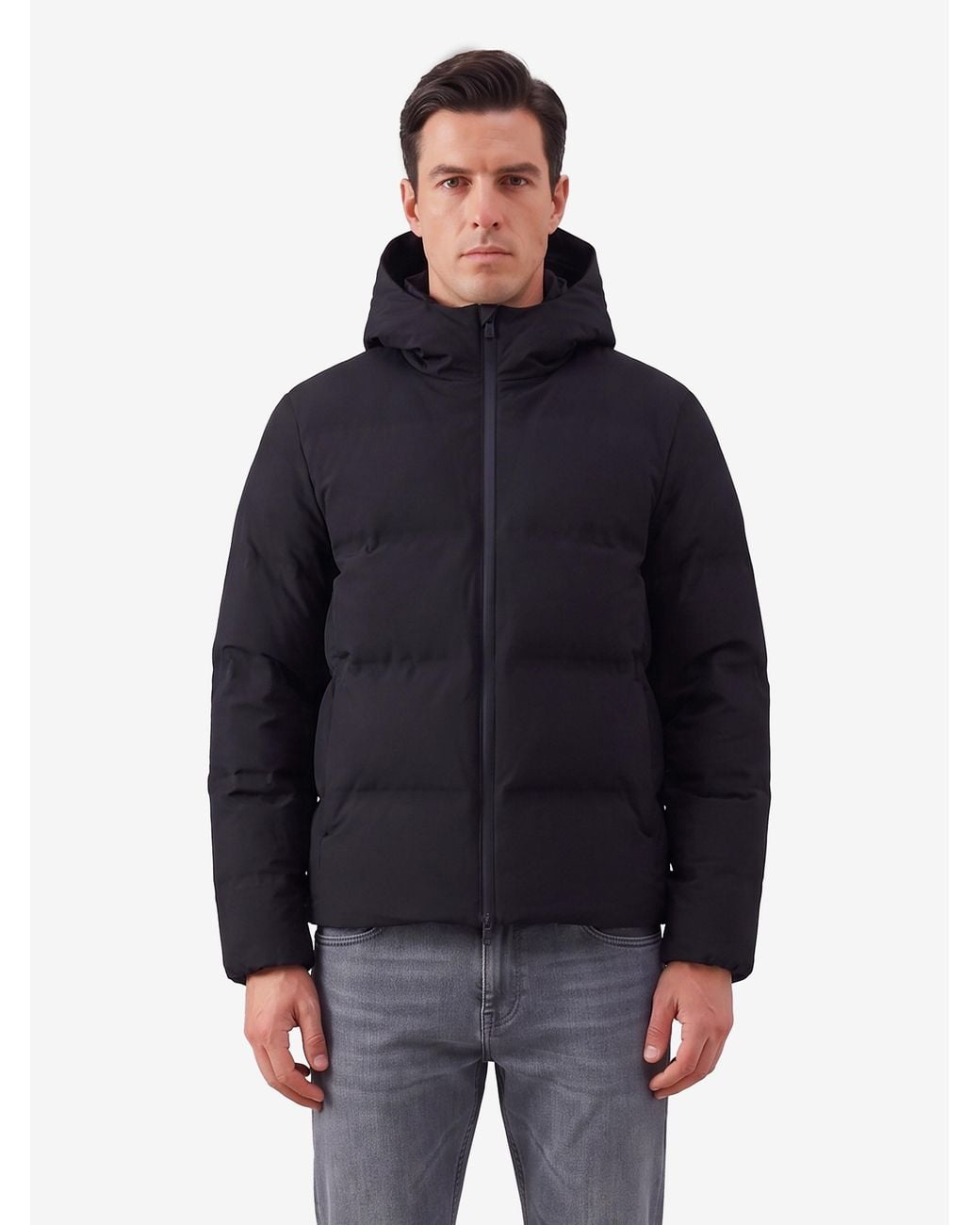 Herno Blue Short New Impact Jacket for men