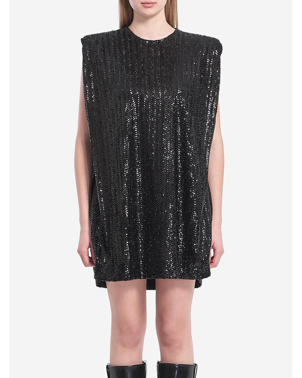 Golden Goose Deluxe Brand Black Sequined Mini Dress