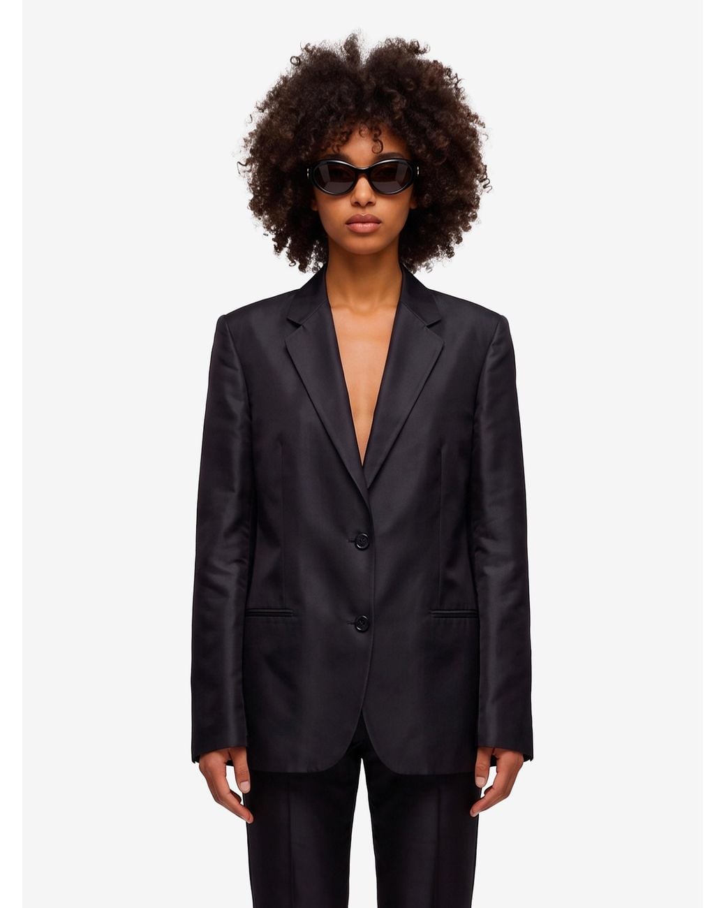 Gucci Black Fine Silk Faille Jacket