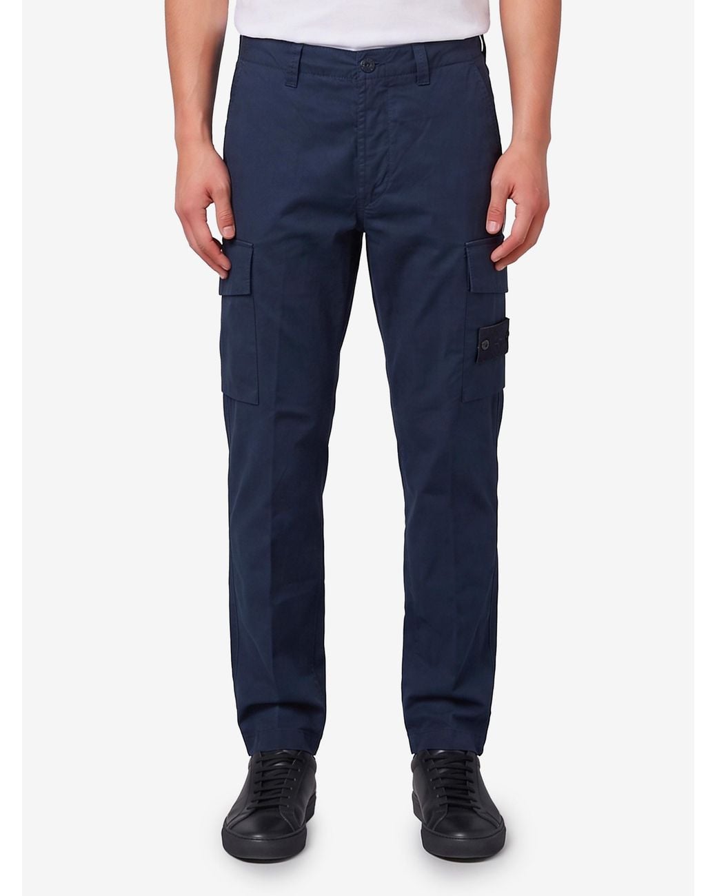 Stone Island Blue Ghost Cargo Pants for men