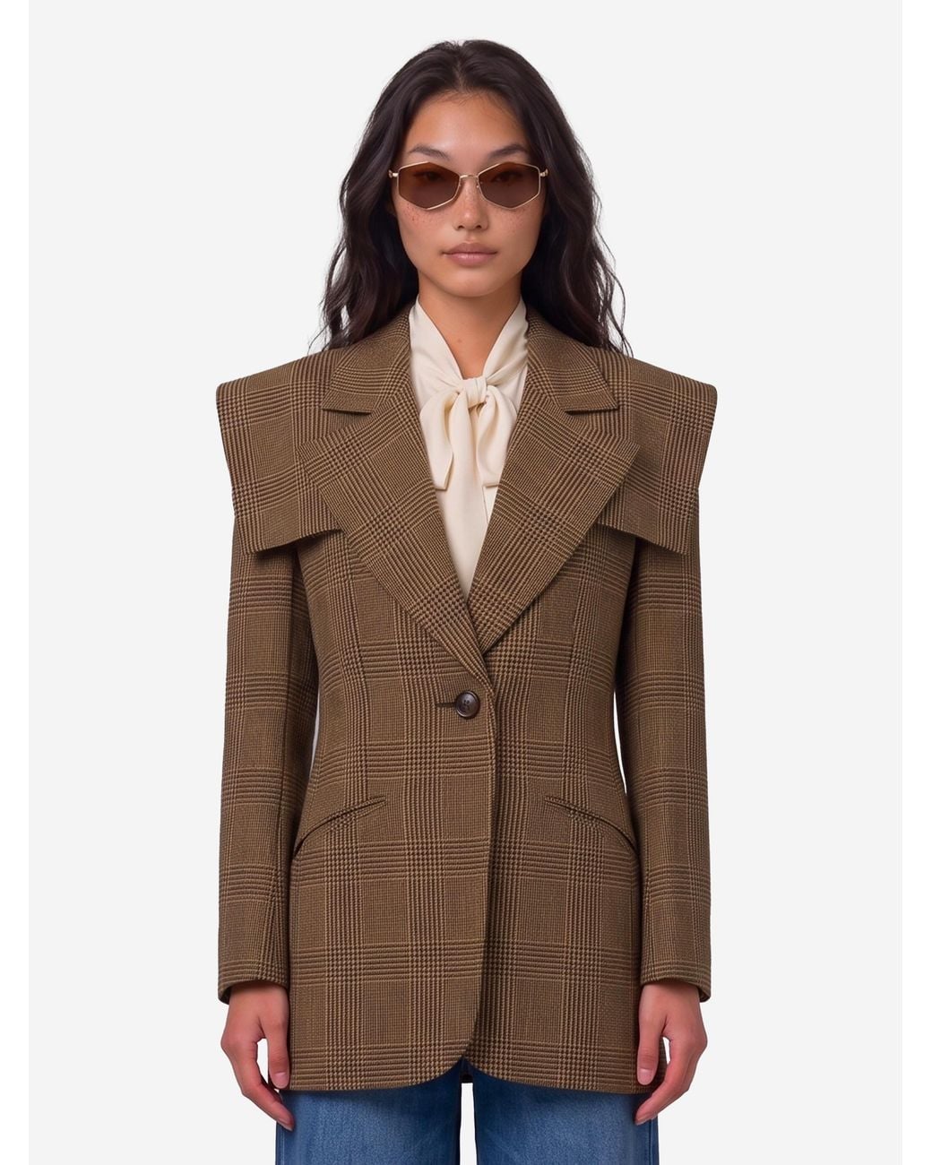 Chloé Brown Singlebreasted Tailored Jacket