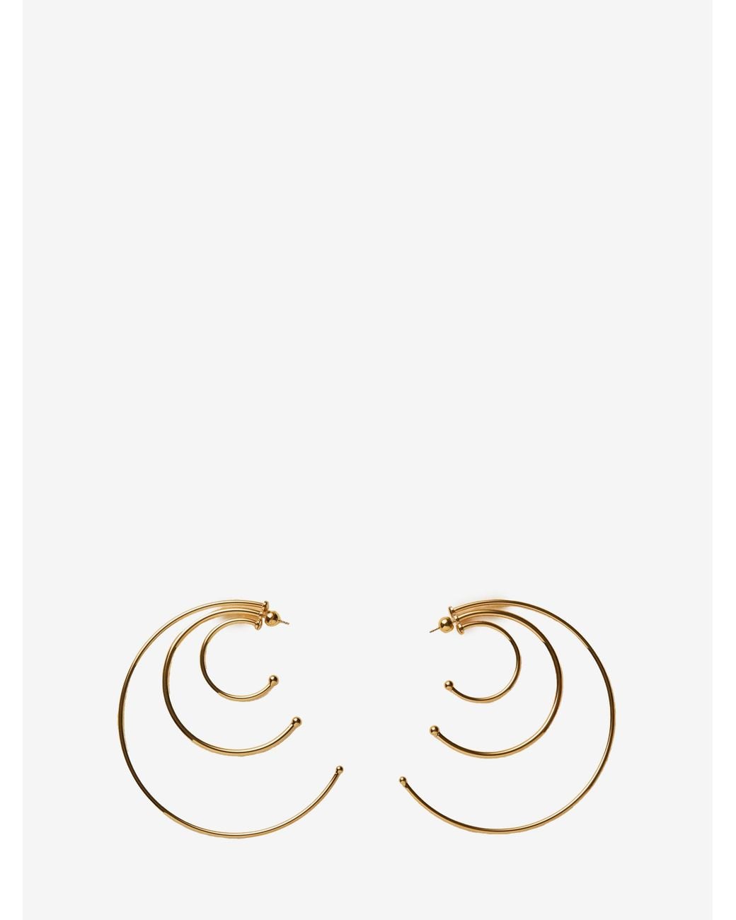 Panconesi White Pierced Solar Hoops Earrings Large