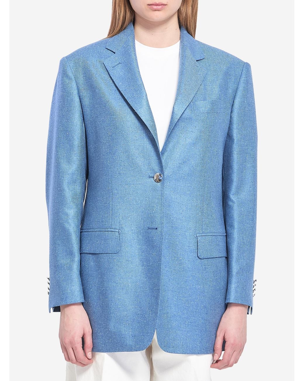 Tagliatore Blue Singlebreasted Jacket