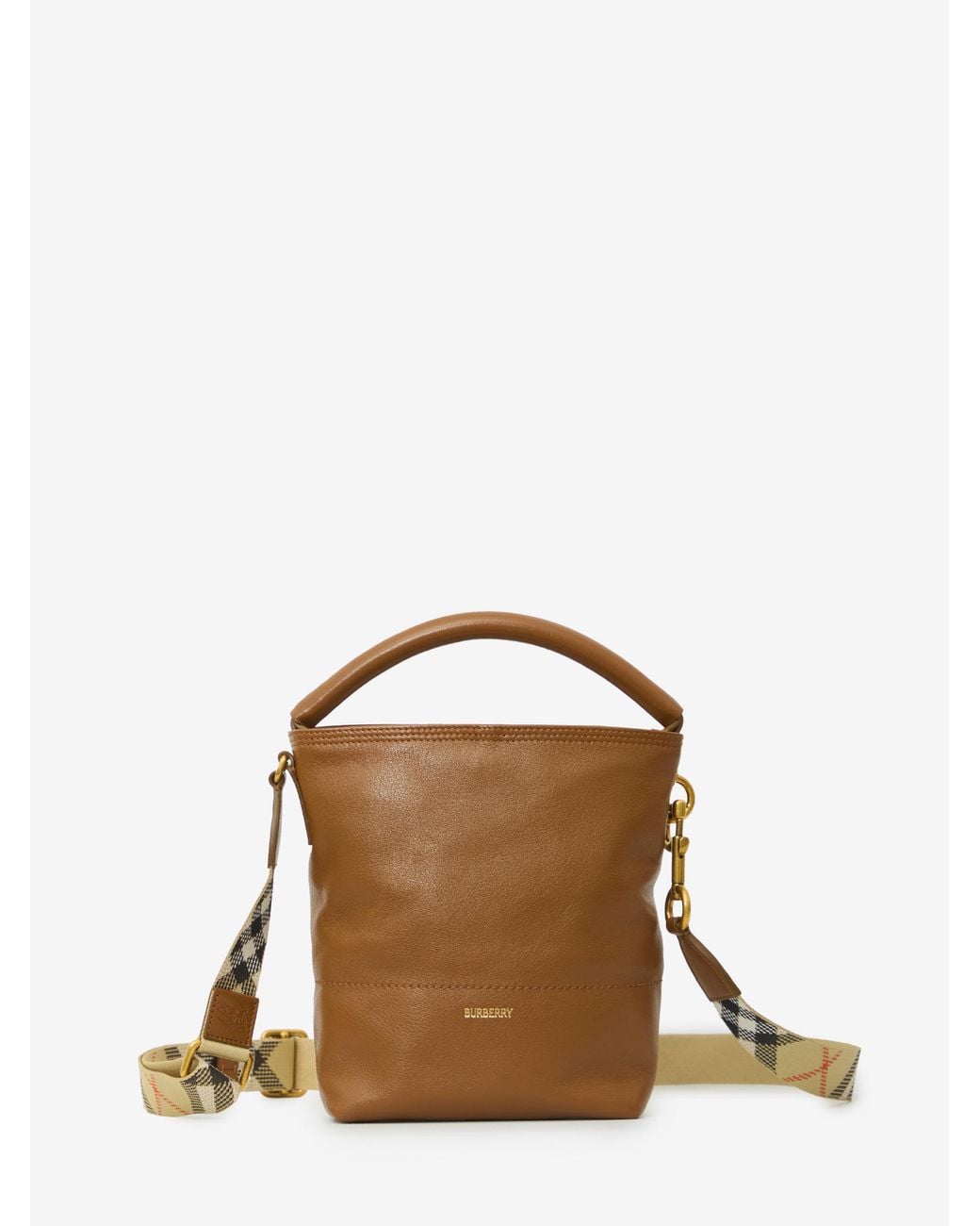 Burberry Brown B Clip Bucket Bag