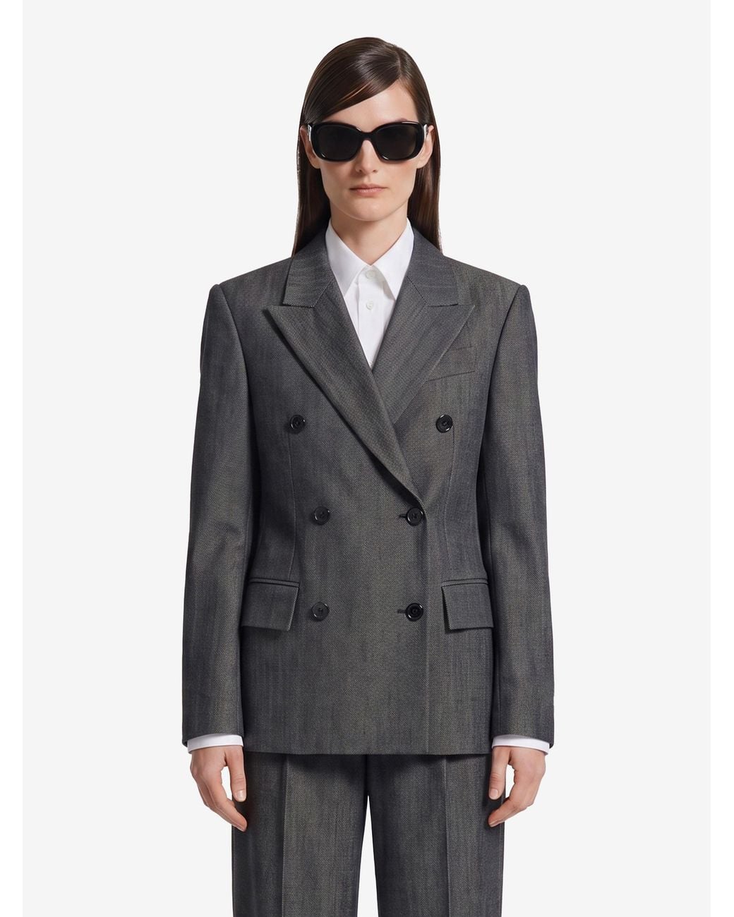 Balenciaga Gray Doublebreasted Tailored Jacket