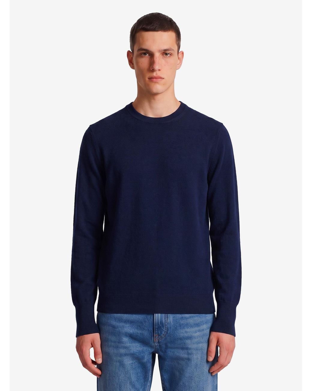 Ballantyne Blue Crewneck Pullover for men
