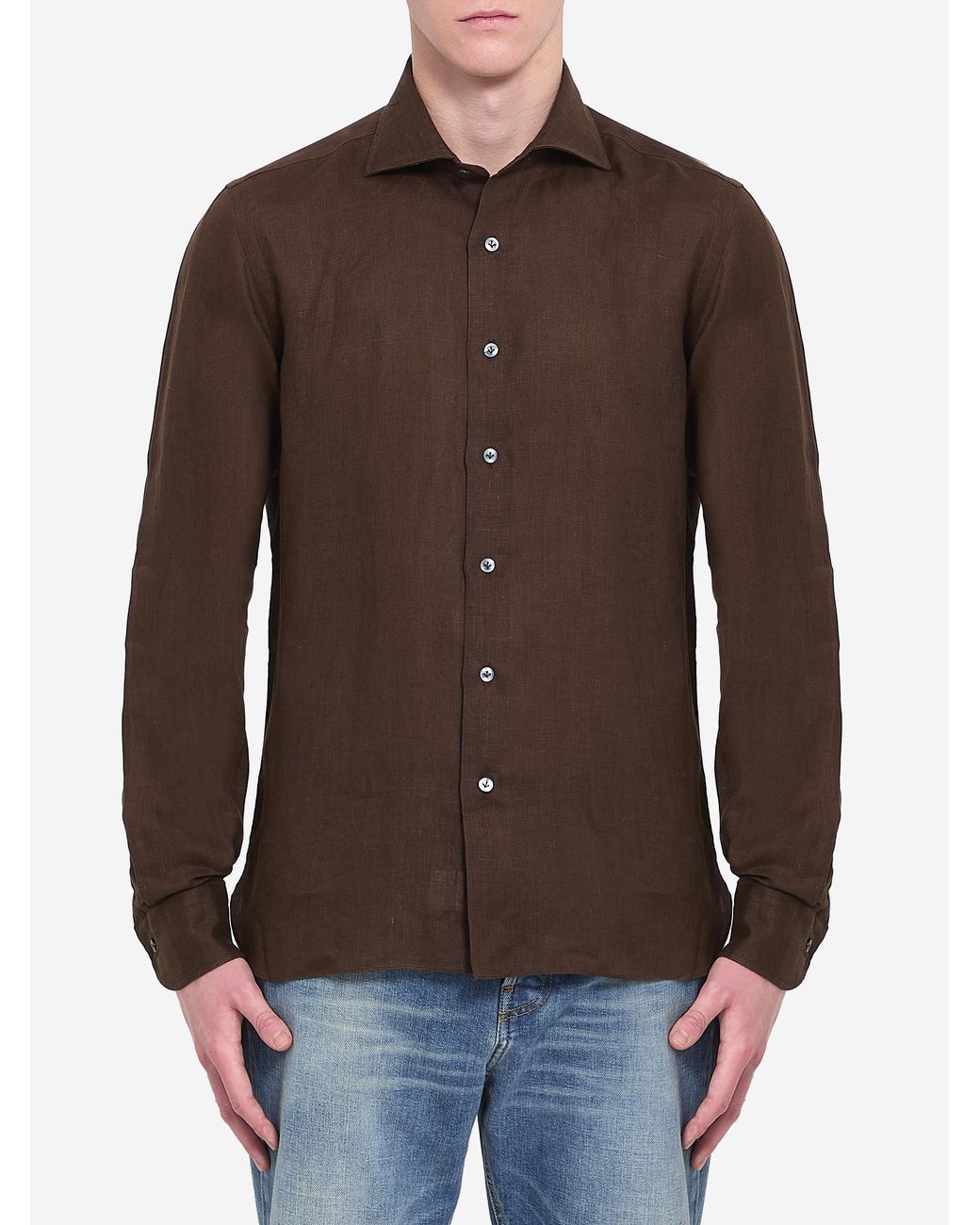 Borriello Brown Marechiaro Shirt for men