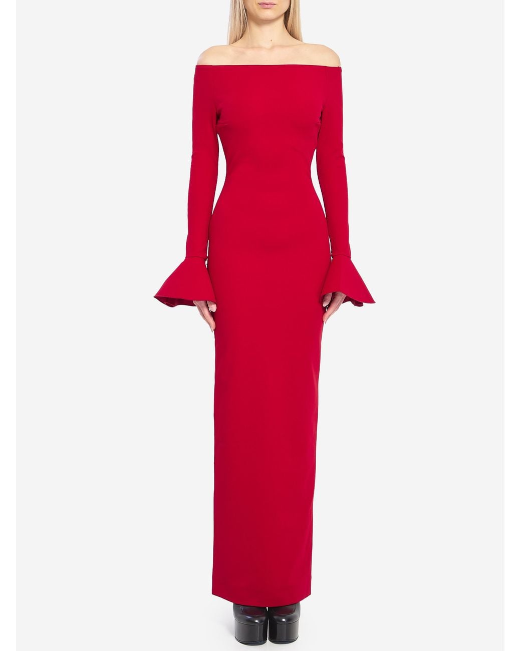 Solace London Red Anica Maxi Dress
