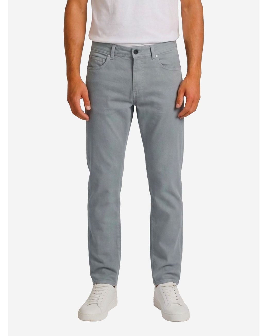 Stone Island Gray Corroso Light Bull Reflective Denim Jeans for men