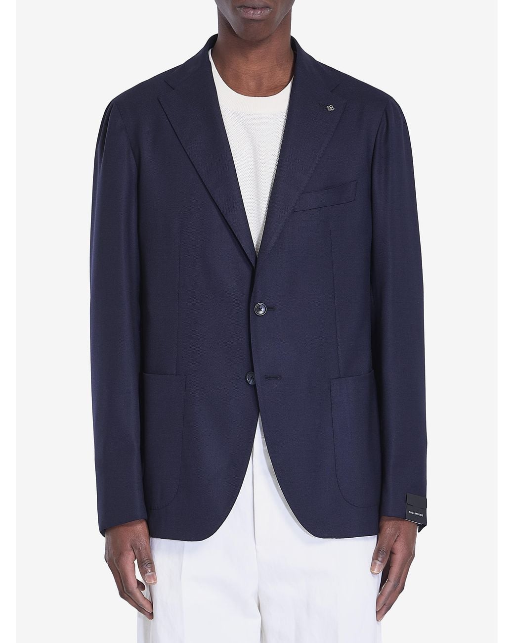 Tagliatore Blue Singlebreasted Jacket for men