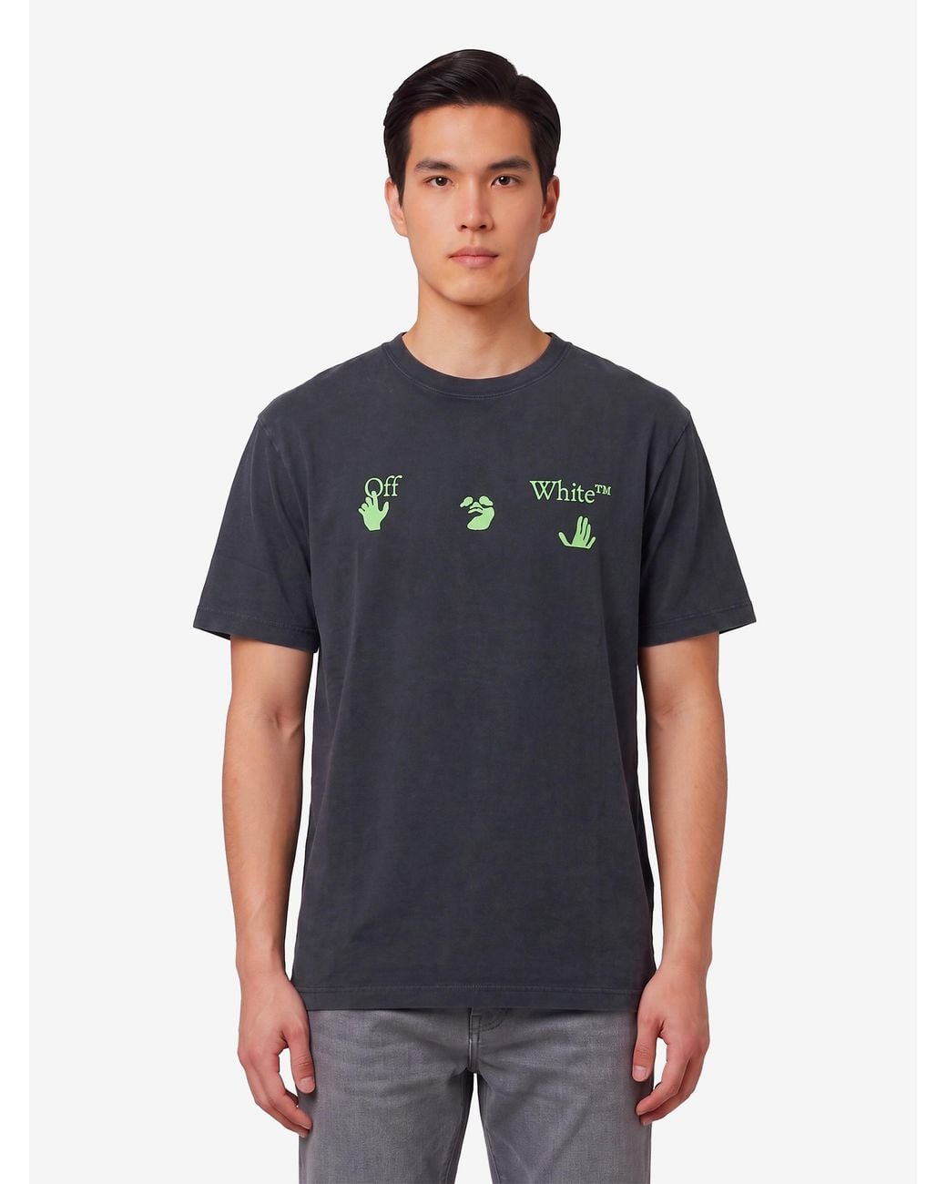 Off-White c/o Virgil Abloh Blue Bacco Arrow Skate Tshirt for men
