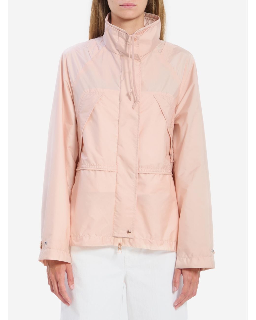 Moncler Pink Midi Reghena Parka