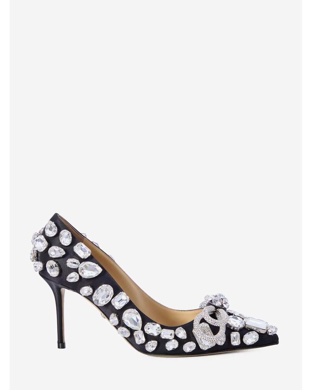 Mach & Mach White Double Bow Pumps