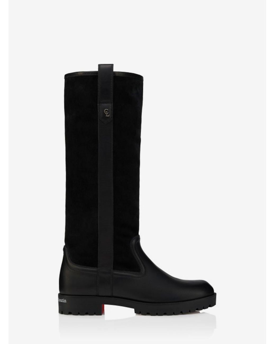 Christian Louboutin Black Slouch Boots for men