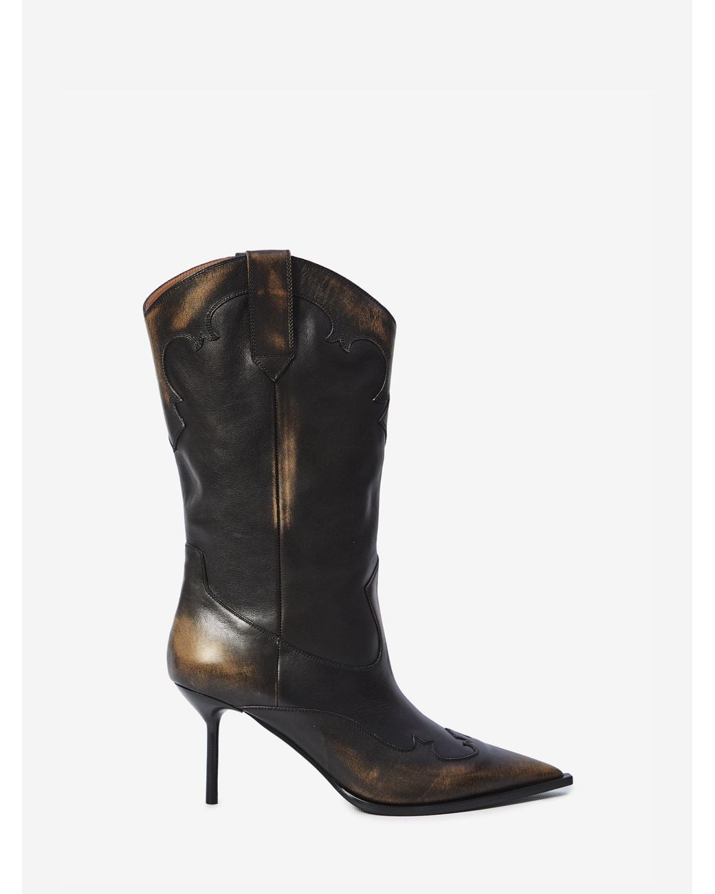 Paris Texas Black Lidia Western Boots