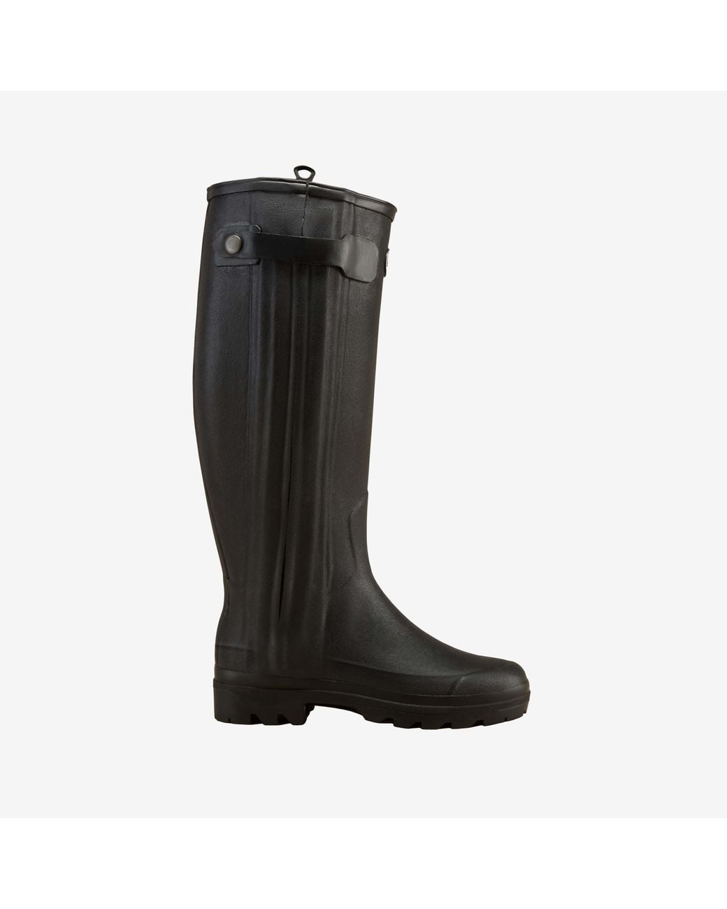 Le Chameau Black Chasseur Neoprene Lined Wellington Boot