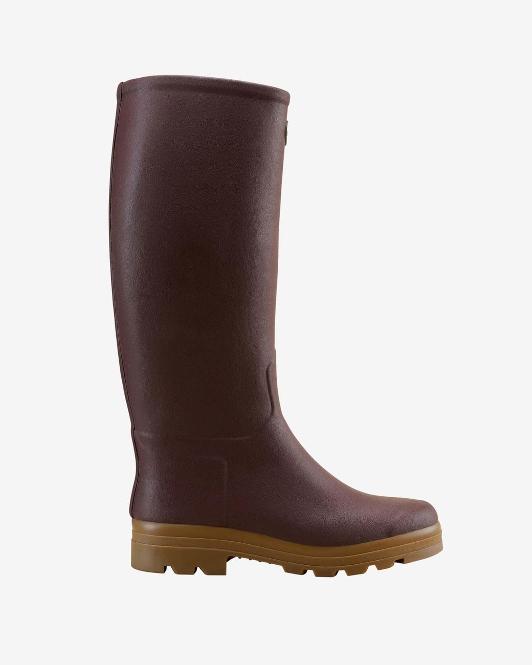 Le Chameau Brown Saint Hubert Leather Lined Wellington Boot for men