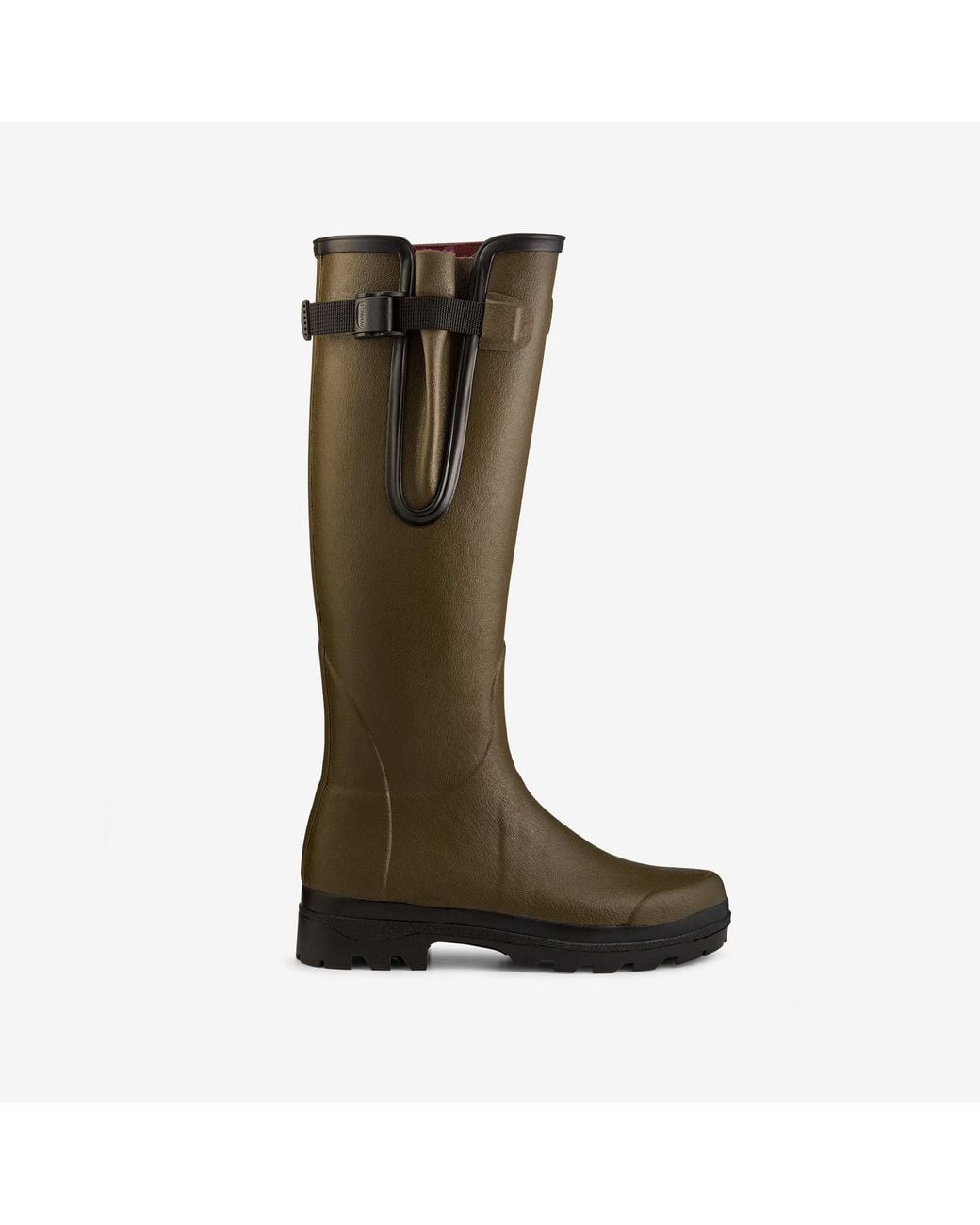 Le Chameau Green Vierzon Jersey Lined Wellington Boot
