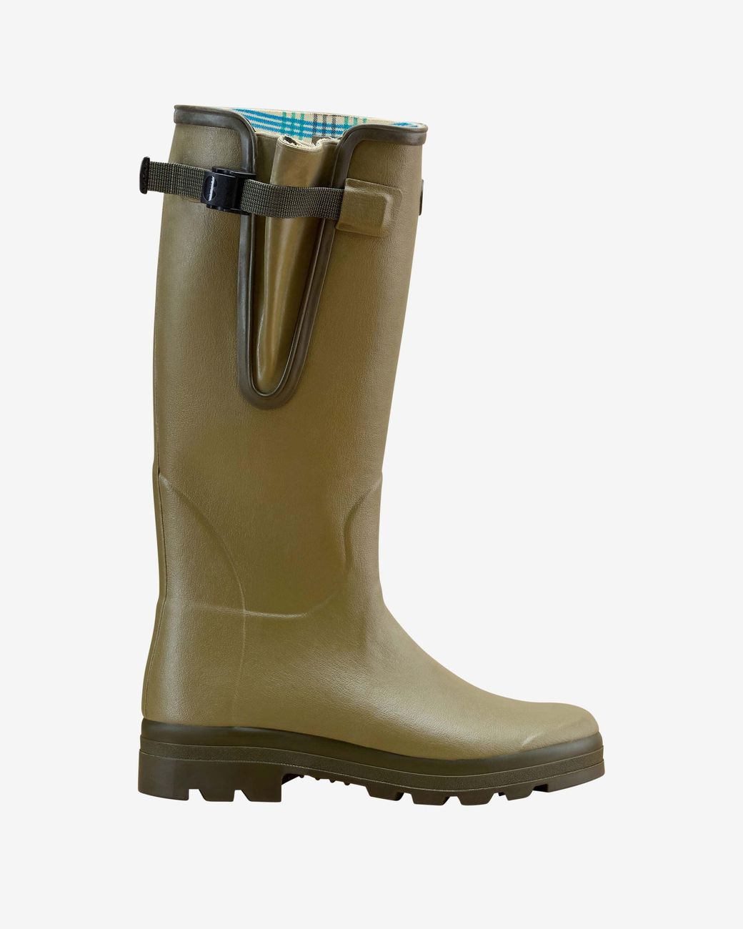 Le Chameau Green Vierzon Jersey Lined Wellington Boot for men