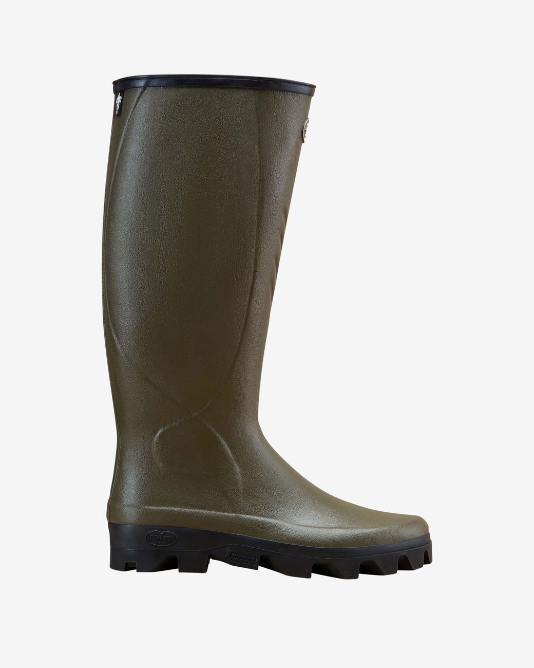 Le Chameau Green Cérès Jersey Lined Wellington Boot for men