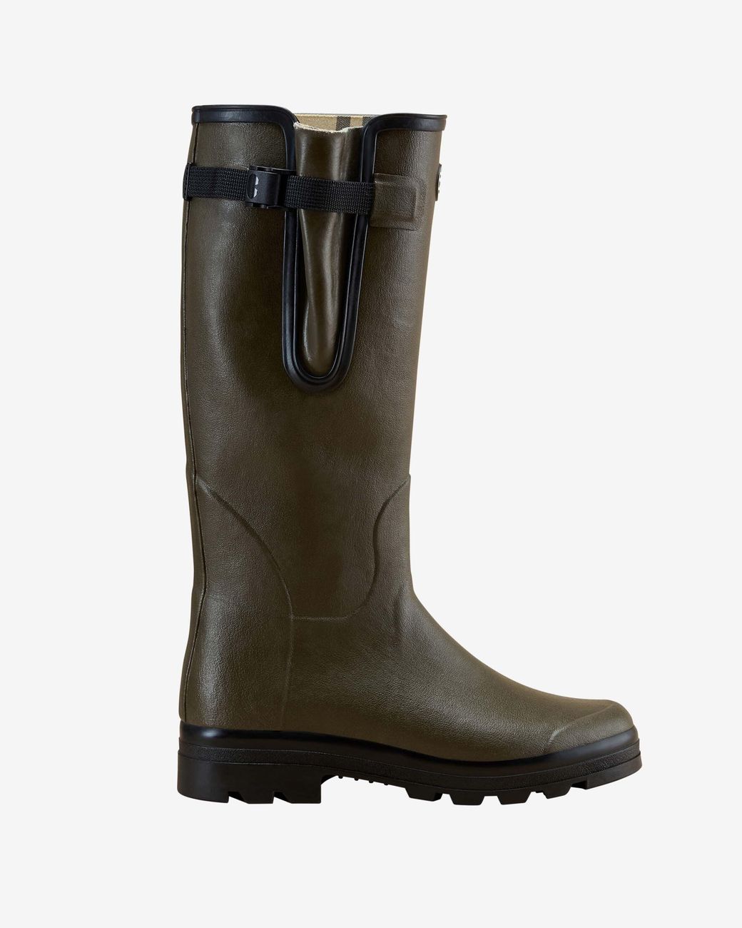Le Chameau Green Vierzon Jersey Lined Wellington Boot for men