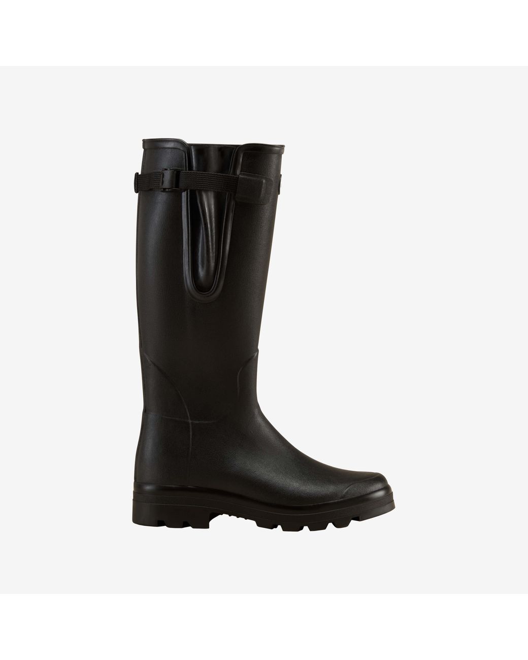 Le Chameau Black Vierzon Jersey Lined Wellington Boot for men