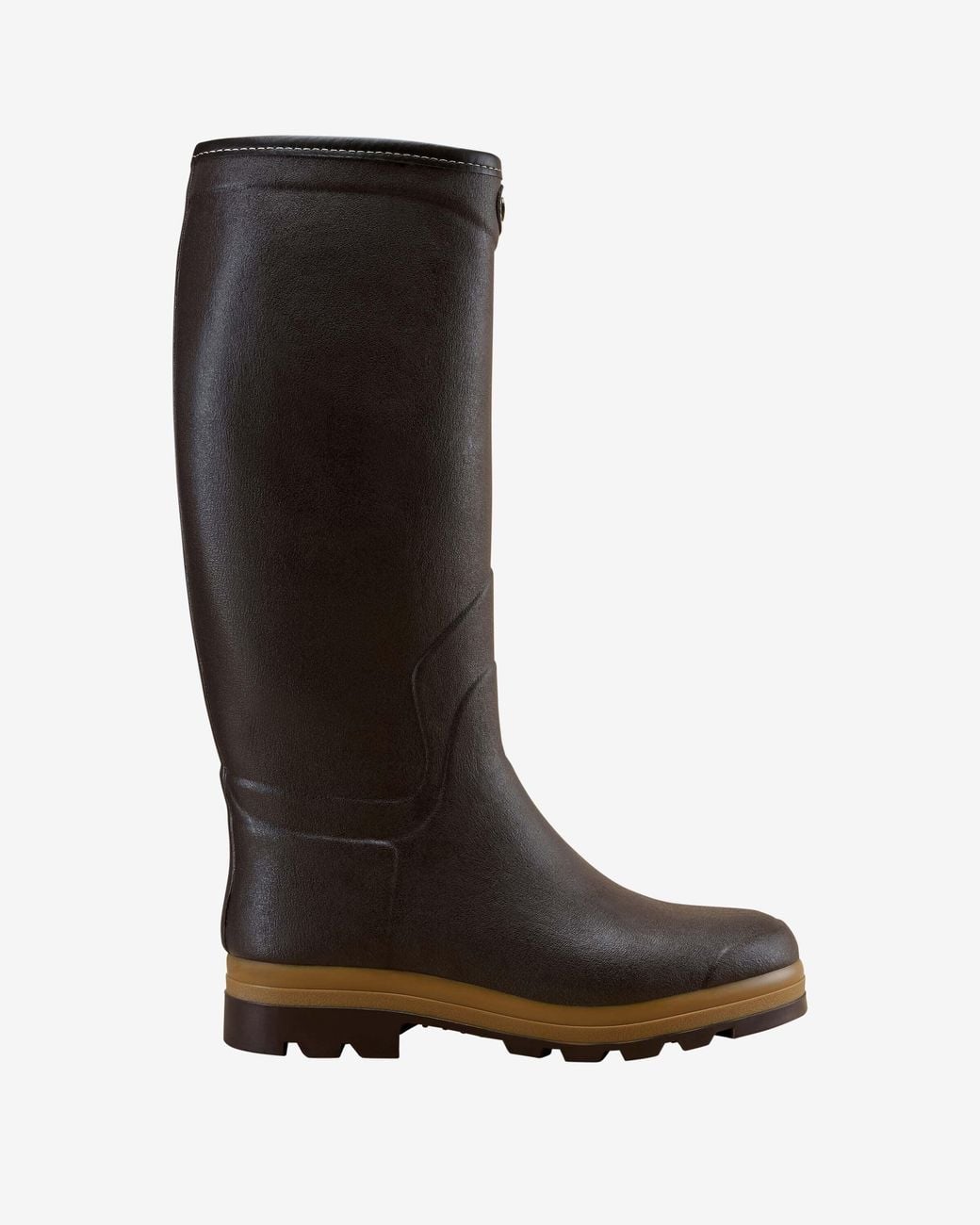 Le Chameau Black Saint Hubert Heritage Leather Lined Wellington Boot for men