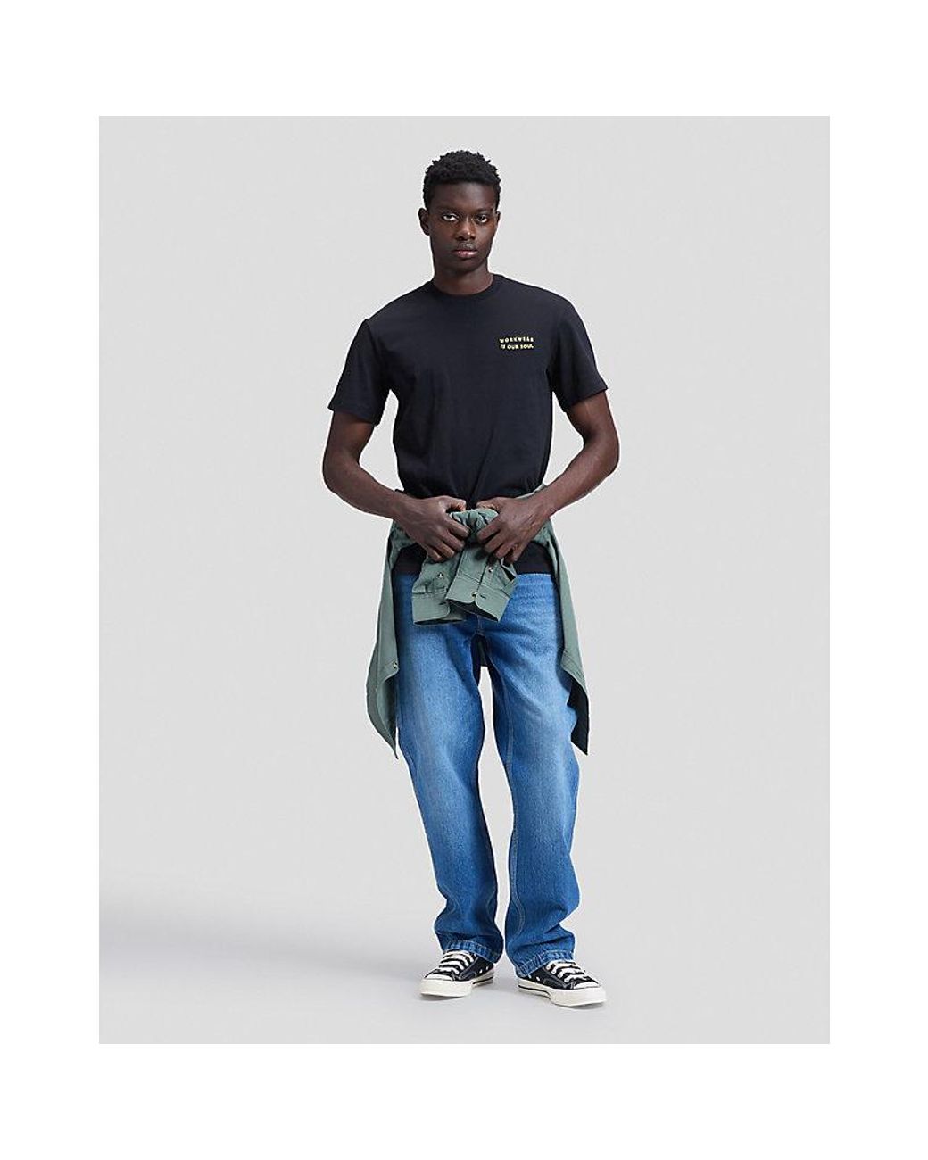 Lee Jeans Blue Workwear Uniform Relaxed Tee for men