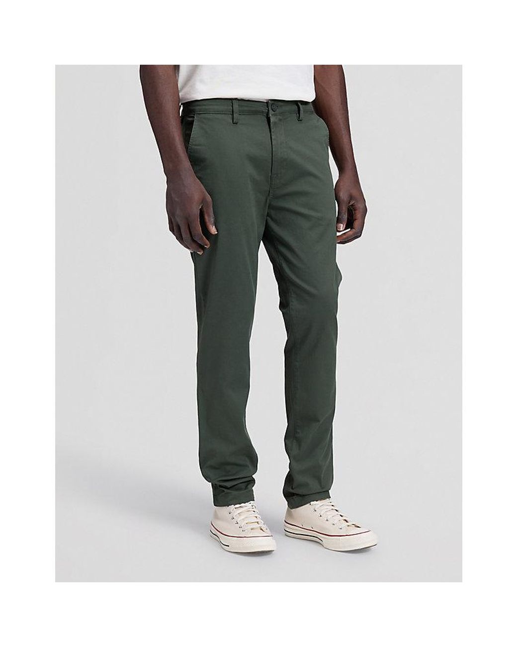 Lee Jeans Gray Slim Lightweight Chino Trousers Size 28X32 for men