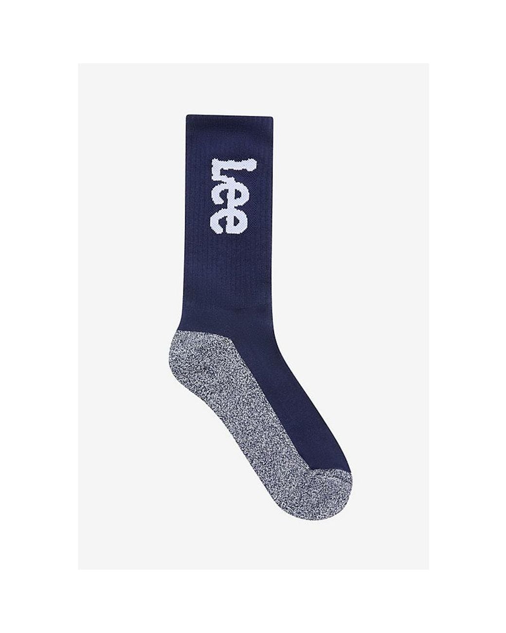 Lee Jeans Blue 3-Pack Sports Socks, Ecru