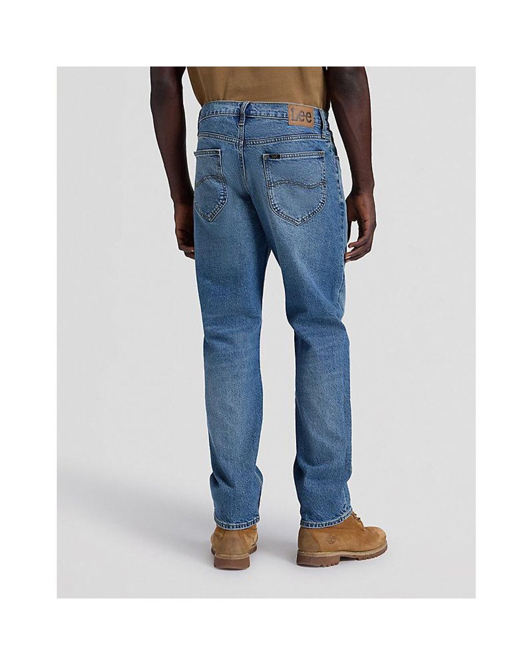 Lee Jeans Blue Haden Relaxed Straight Jean Size 28X32 for men